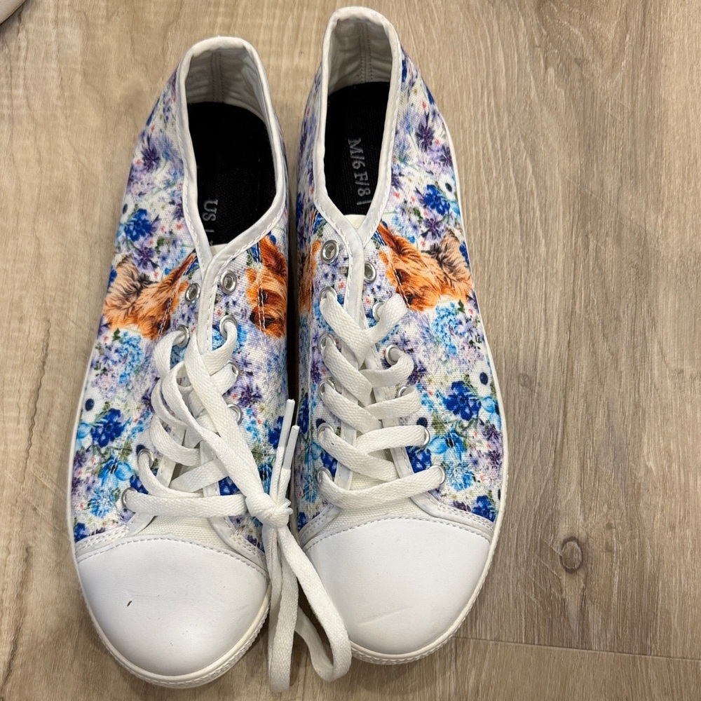 Floral Canvas Sneakers